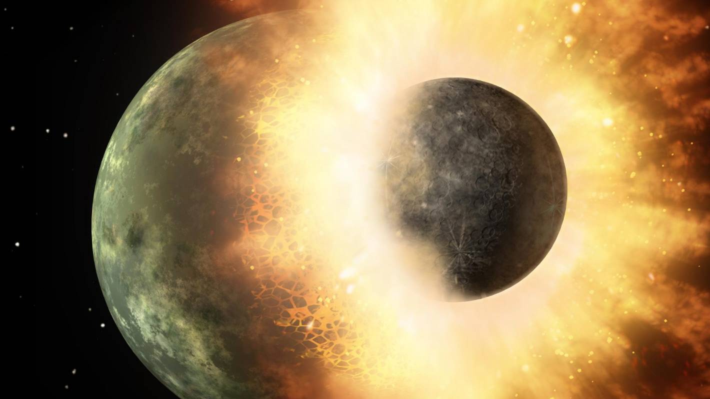 Researcher Explains Remains of an Alien World Theia Still a Part of Earth Mantle