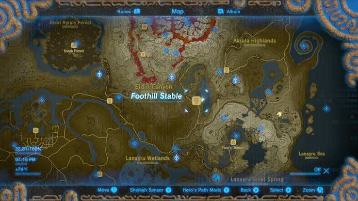Foothill Stable Map