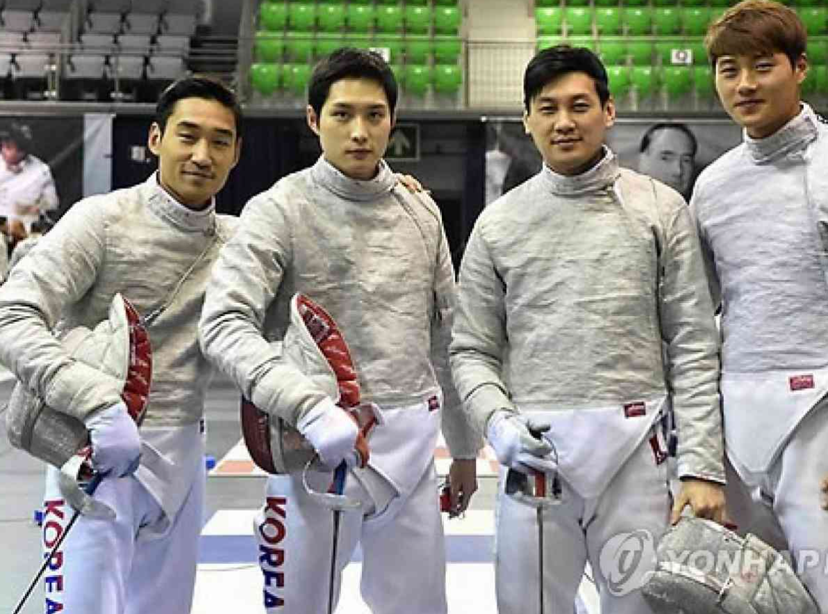 fencing men's sabre team