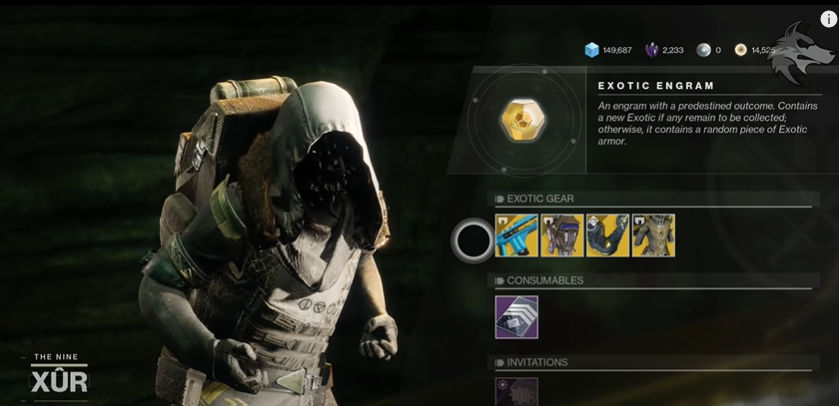 Where is Xur Destiny 2 Today, What he is Selling and all new Exotic Weapons